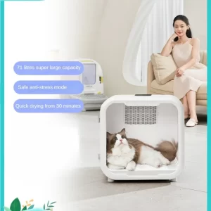 Automatic Smart Pet Hair Dryer Box, Household Pet Drying Box, Natural Wind Dog Hair Dryer Box, Fully Mute Noise Dog Dryers