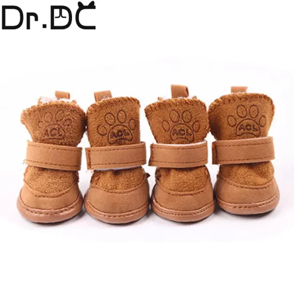 Dr.DC Pet Autumn and Winter Shoes Warm Cotton Shoes for Dogs and Cats for Dogs Snow Boots for Pets Non-slip Foot Covers - Image 5