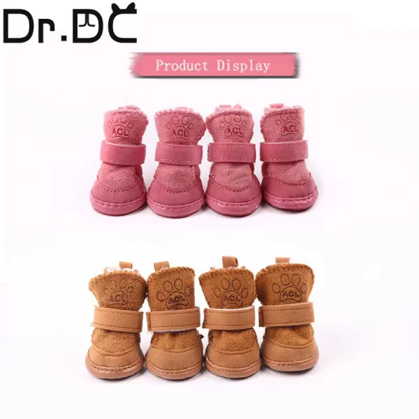 Dr.DC Pet Autumn and Winter Shoes Warm Cotton Shoes for Dogs and Cats for Dogs Snow Boots for Pets Non-slip Foot Covers - Image 6