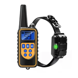Electric Training Device 800m Remote Control Dog Training Collar LCD Display IP67 Waterproof Pet Collars Beep/Vibration/Shock