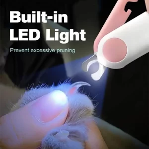 LED Pet Nail Clippers Professional Pet Claw Trimmer with Safety Lock Claw Grooming Scissors for Small Dogs Cats Clipper Cutter