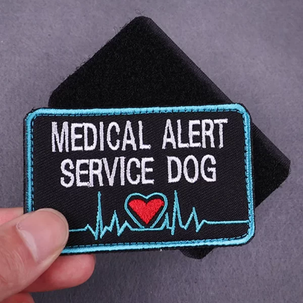 Medical Alert Sewing Patches For Clothing Badges Logo Medical Hook And Loop Patches Hook Loop Service Dog Sew Patch On Clothes - Image 5