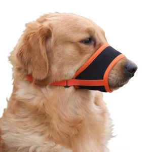 Pet Muzzle Dog Muzzle Anti Biting Barking and Chewing，with Comfortable Mesh Soft Fabric and Adjustable Strap, Loop Muzzle Anti-