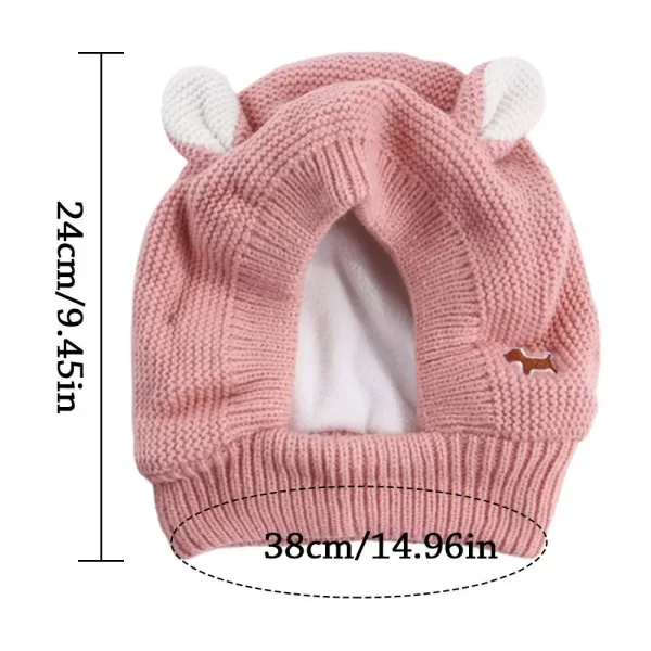 Quiet Dog Ear Muffs Noise Protection Pet Ears Covers Knitted Hat Anxiety Relief Winter Warm Earmuffs For Medium Large Dogs New - Image 6
