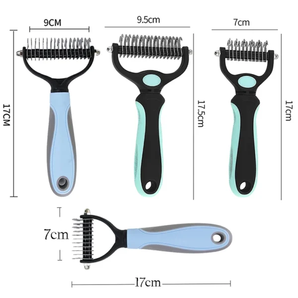 Professional Pet Deshedding Brush Dog Hair Remover Pet Fur Knot Cutter Puppy Cat Comb Brushes Dogs Grooming Shedding Supplies - Image 6