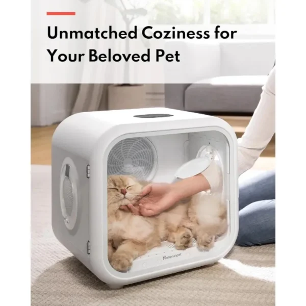 Homerunpet Drybo Plus Automatic Pet Dryer Box - Ultra Quiet, Smart Temperature Control, 360° Efficient for Cats and Small Dogs - Image 3