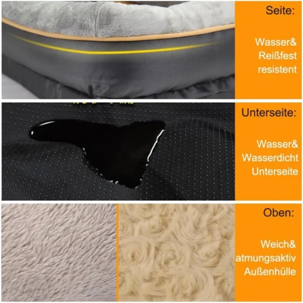 Small Dog Bed for Dogs Orthopedic Dog Bed & Sofa With Removable Washable Cover Dog Sleeper for Large Dogs Big Pet Medium Beds - Image 2