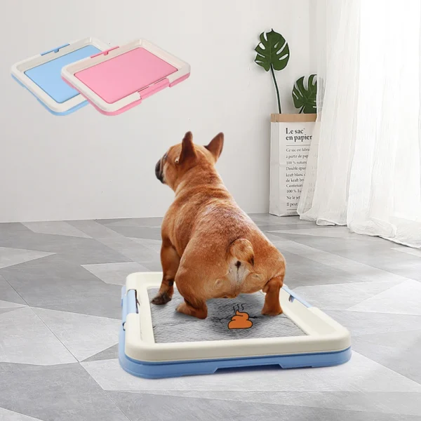 Small Pet Toilet Cat Litter Box, Toilet, Trainer Corner, Bathroom, Puppy Diaper Pad, Cleaning, Indoor Dog Potty, Rabbit Supplies - Image 2