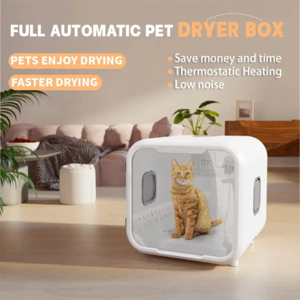 PETJC 66L Pet Dog Hair Dryer Cat Ultraviolet Sterilization Drying Box Automatically Mute Noise Pet Hair Dryers for Cat Puppies - Image 2