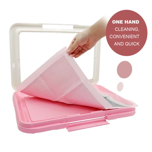 Small Pet Toilet Cat Litter Box, Toilet, Trainer Corner, Bathroom, Puppy Diaper Pad, Cleaning, Indoor Dog Potty, Rabbit Supplies - Image 5